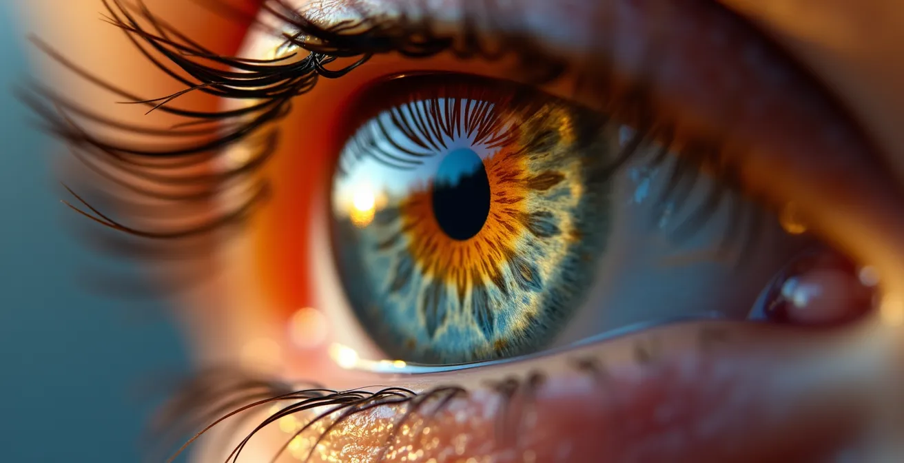 Graphique visuel montrant l'évolution de la lumière naturelle et artificielle sur 24 heures et son impact sur le rythme circadien